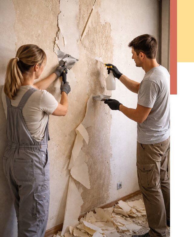 Снятие старых обоев в Городце от 5315 руб. под ключ недорого | ОТДЕЛОЧНИК-Грд