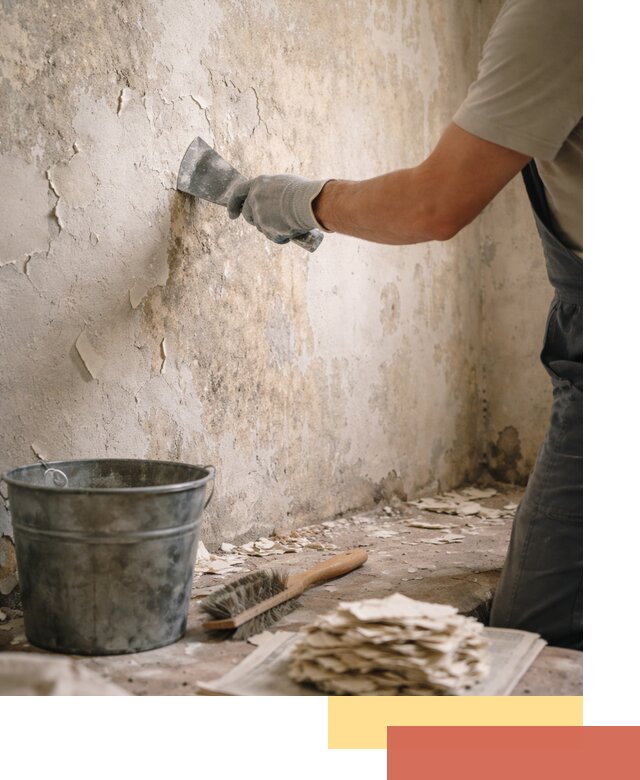 Удаление старой краски со стен в Городце качественно и быстро