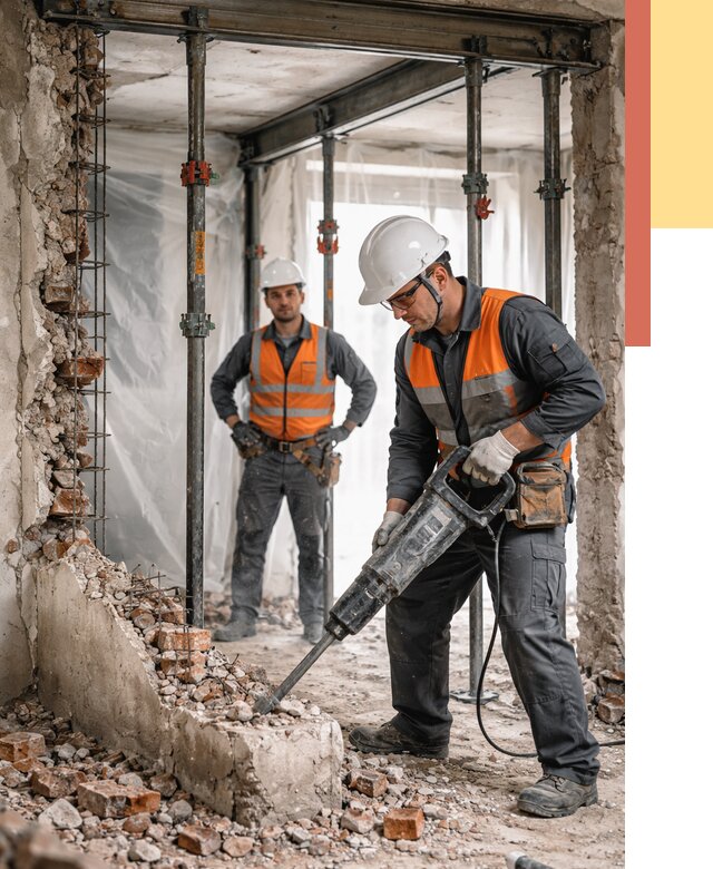 Снос несущих стен в Городце от 10376 руб. — демонтаж несущей стены под ключ | ОТДЕЛОЧНИК-Грд