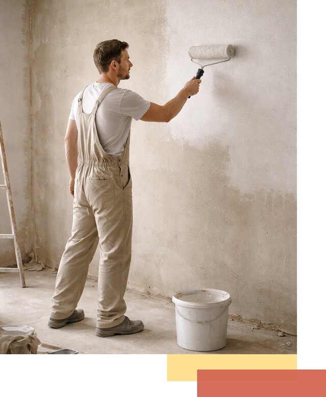 Грунтовка стен под отделку в Городце профессиональным раствором