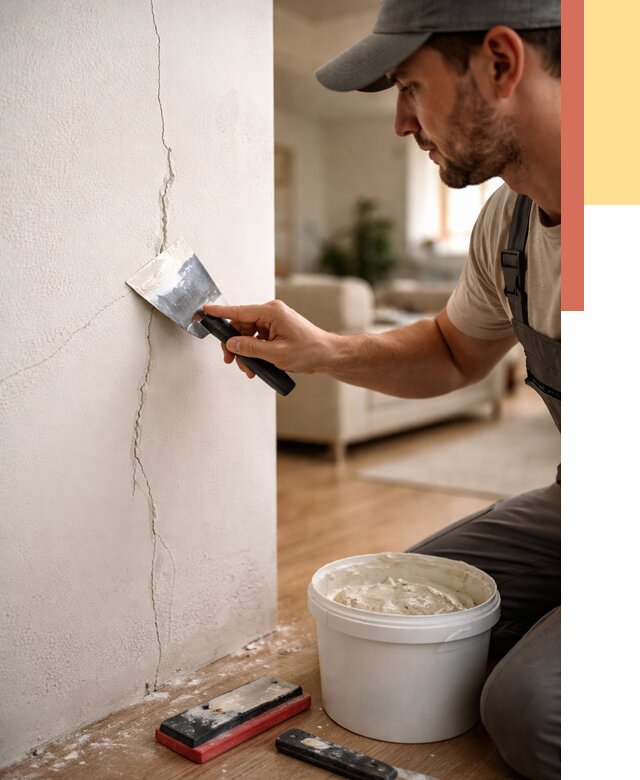 Заделка трещин и сколов в Городце от 2480 руб. — быстро и недорого | ОТДЕЛОЧНИК-Грд