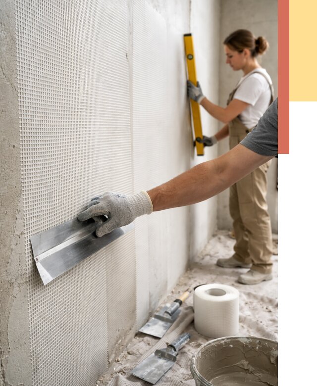 Армирование стен стеклосеткой в Городце от 3239 руб. под ключ | ОТДЕЛОЧНИК-Грд