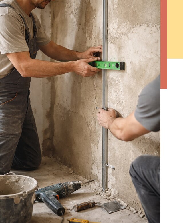 Установка штукатурных маяков в Городце от 7086 руб. — быстро и недорого | ОТДЕЛОЧНИК-Грд