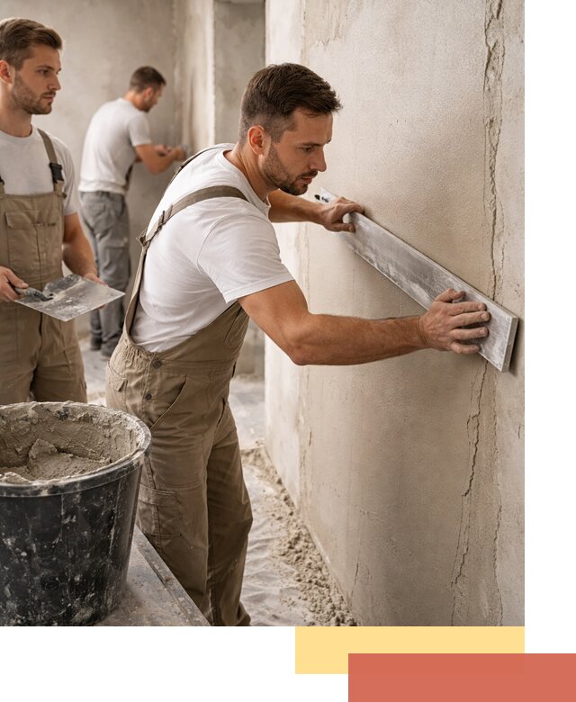 Штукатурка стен без маяков в Городце быстро и качественно