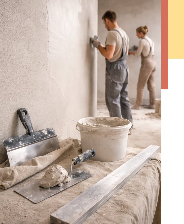 Штукатурка стен гипсовая в Городце от 4555 руб/м2 — быстро и недорого | ОТДЕЛОЧНИК-Грд