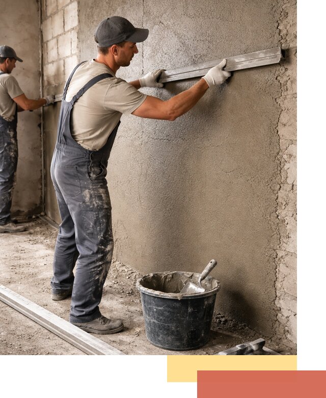 Штукатурка стен цементно-песчаная в Городце профессионально