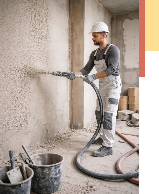 Машинная штукатурка стен в Городце под ключ от 6580 руб./м2 | ОТДЕЛОЧНИК-Грд