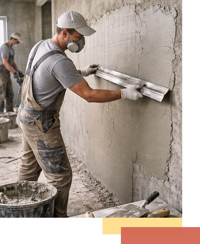 Штукатурка бетонных стен в Городце качественно и долговечно