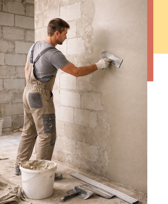 Штукатурка стен из газобетона в Городце от 2126 руб./м2 — быстро и недорого | ОТДЕЛОЧНИК-Грд