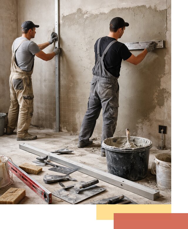 Профессиональная штукатурка стен под плитку в Городце