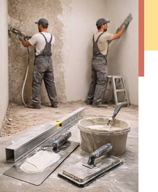 Штукатурка стен под обои в Городце от 4555 руб./м2 — выравнивание под обои | ОТДЕЛОЧНИК-Грд