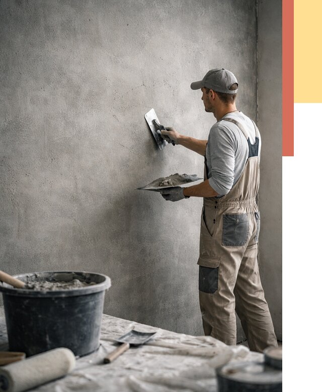 Декоративная штукатурка под бетон в Городце от 2531 руб./м² — нанесение под ключ | ОТДЕЛОЧНИК-Грд