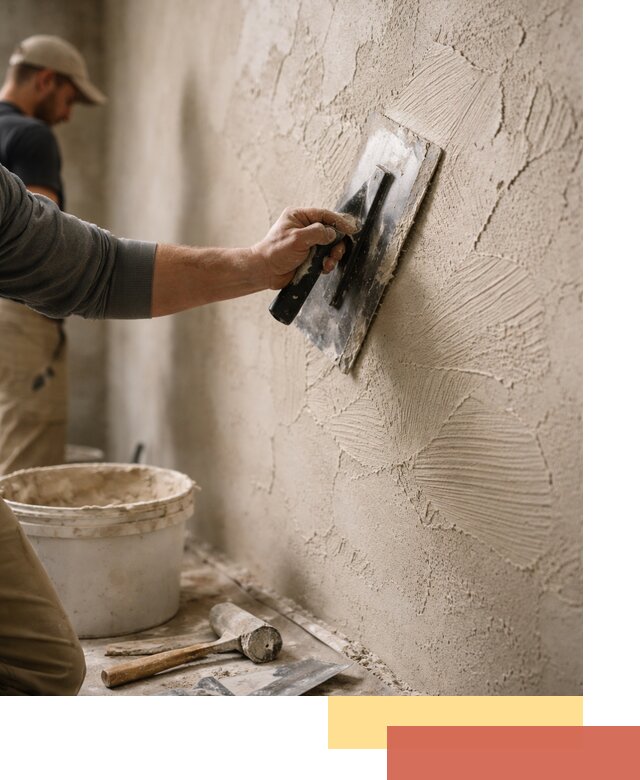 Фактурная штукатурка стен в Городце — монтаж, отделка, реставрация