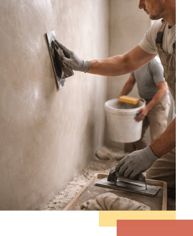 Нанесение марокканской штукатурки таделакт в Городце