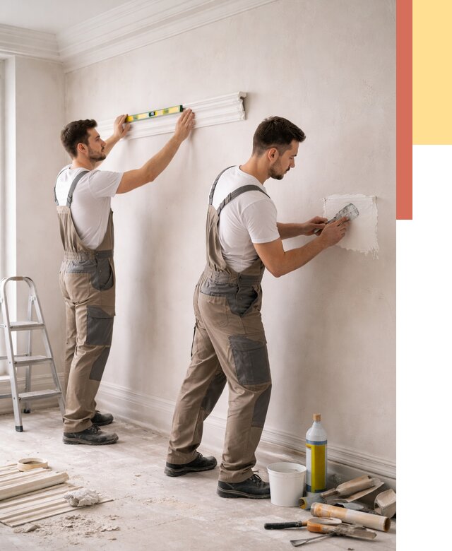 Монтаж лепнины на стены в Городце от 4555 руб. — недорого, быстро | ОТДЕЛОЧНИК-Грд