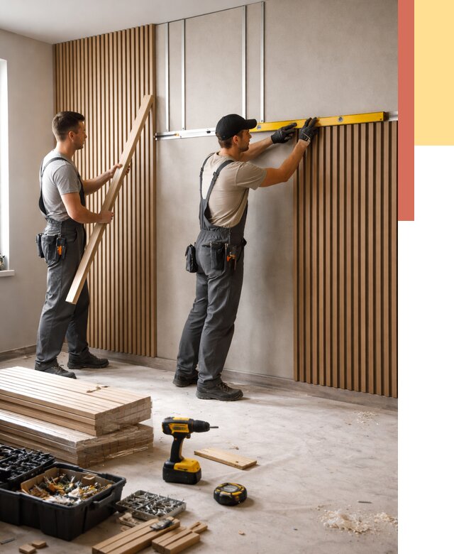 Монтаж реечных панелей на стены в Городце от 1215 руб. — быстро и недорого | ОТДЕЛОЧНИК-Грд