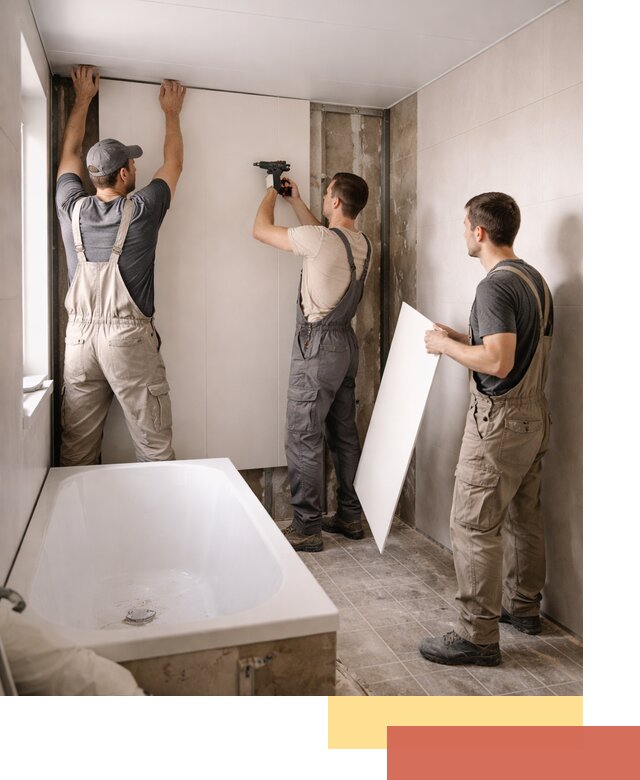 Отделка ванной панели ПВХ профессионально в Городце