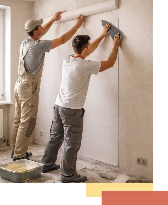 Поклейка виниловых обоев в Городце профессионально и качественно