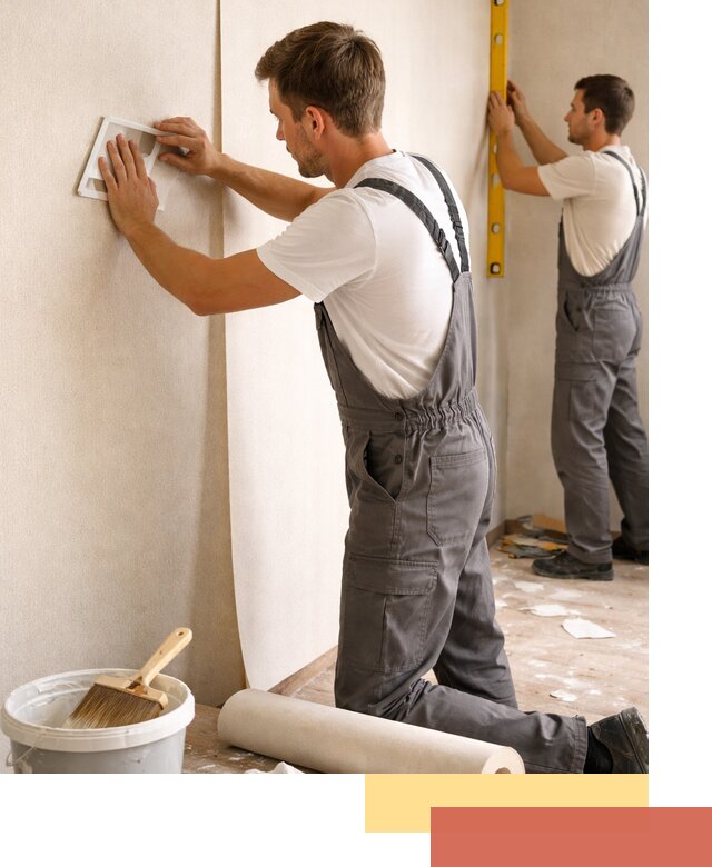 Поклейка бумажных обоев в Городце качественно и недорого