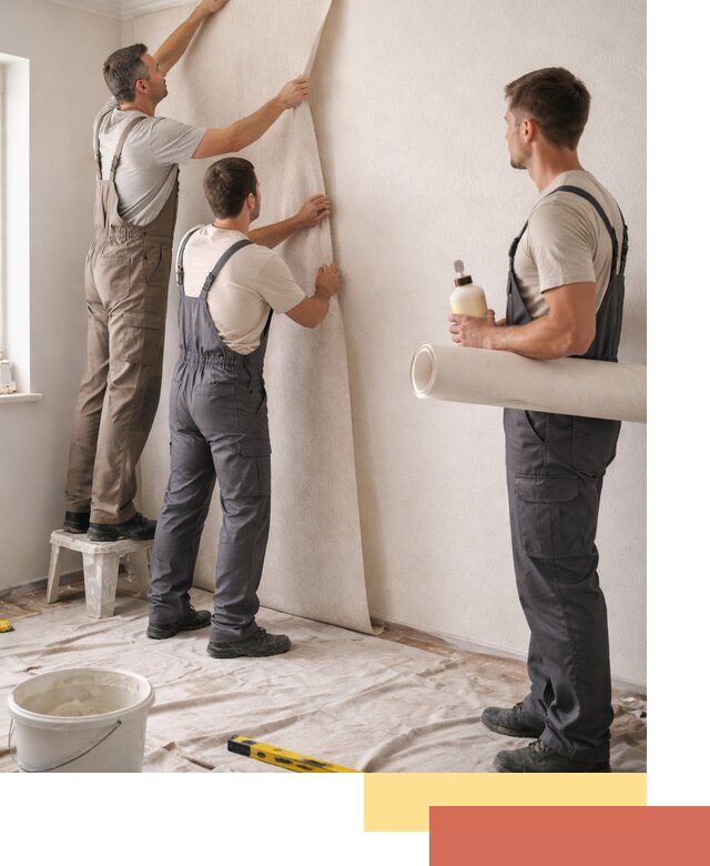 Оклейка стен обоями в Городце — качественно и профессионально