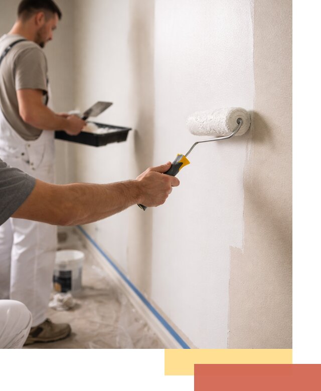 Покраска стен акриловой краской профессионально в Городце