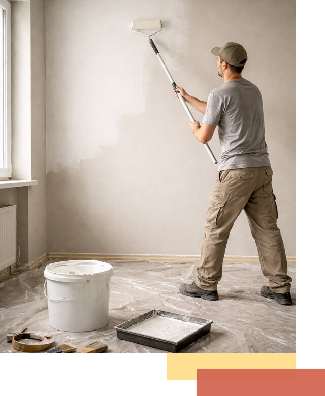 Покраска стен латексной краской в Городце качественно и быстро