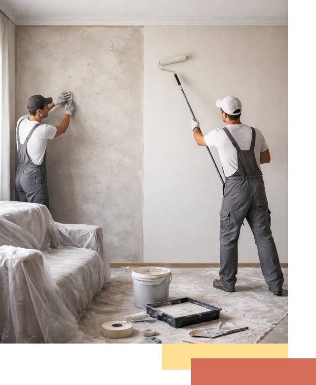 Покраска стен антивандальной краской в Городце