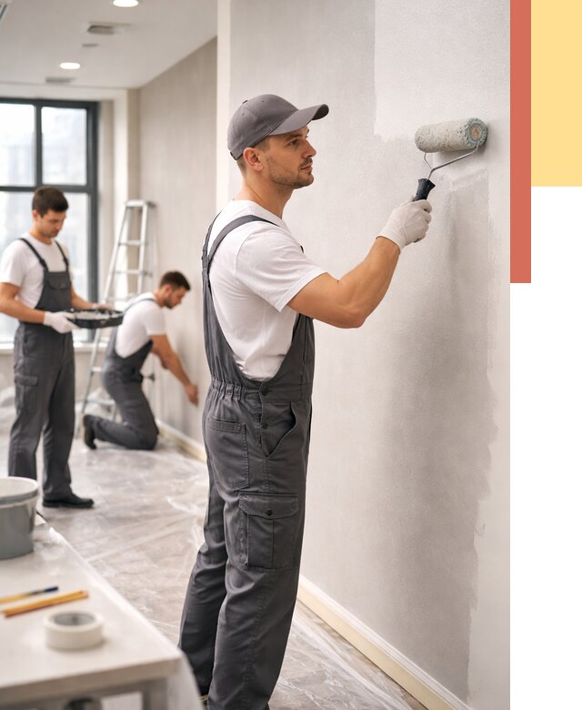 Покраска стен в офисе в Городце от 8605 руб. — быстро и недорого | ОТДЕЛОЧНИК-Грд