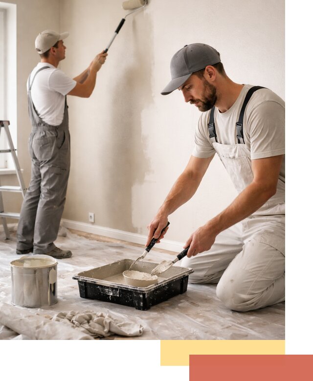 Покраска стен в квартире в Городце — профессионально и аккуратно