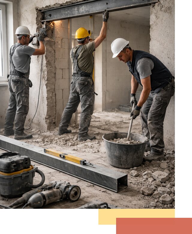 Создание проемов в стенах и несущих конструкциях в Городце