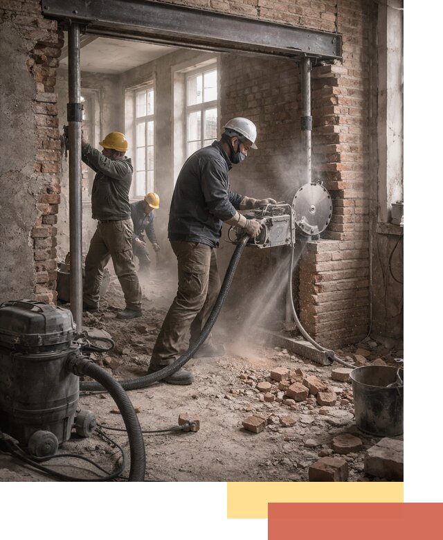 Прорезка проема в стене под дверной или оконный проем в Городце