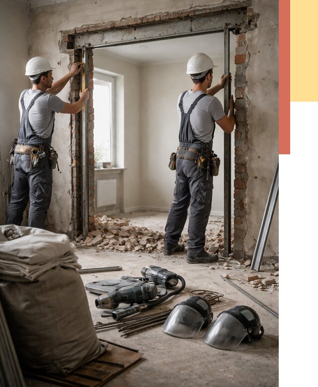 Расширение дверного проема в Городце от 12654 руб. под ключ | ОТДЕЛОЧНИК-Грд