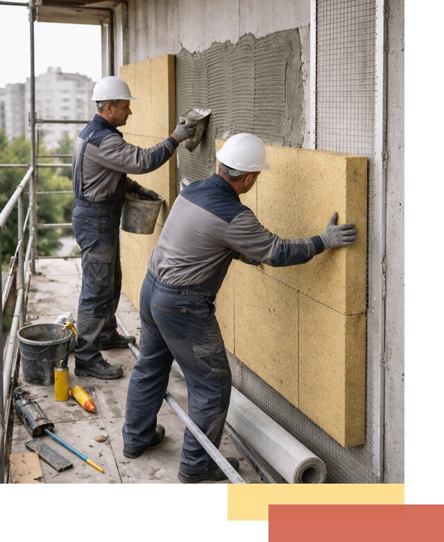 Утепление стен зданий и домов в Городце качественно и надежно