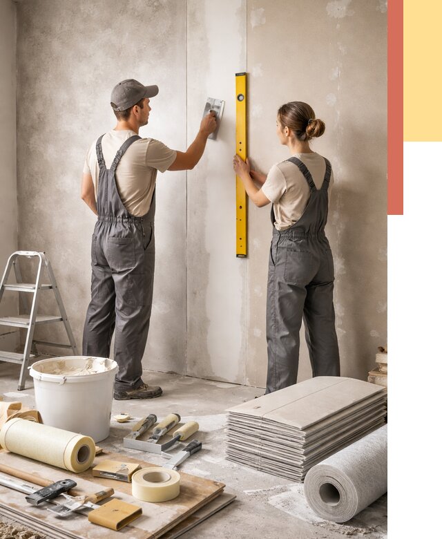 Отделка стен в Городце от 1518 руб/м² — недорого, быстро, под ключ | ОТДЕЛОЧНИК-Грд