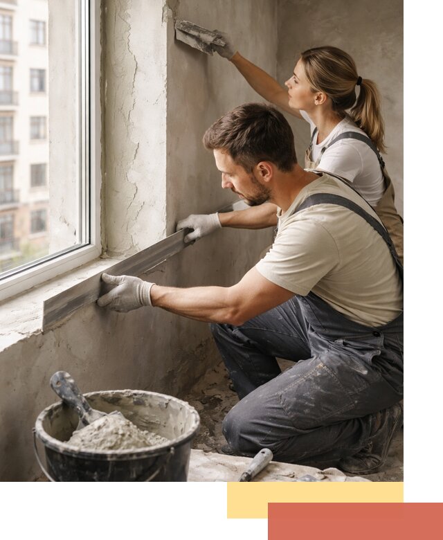 Штукатурка откосов дверей и окон профессионально в Городце