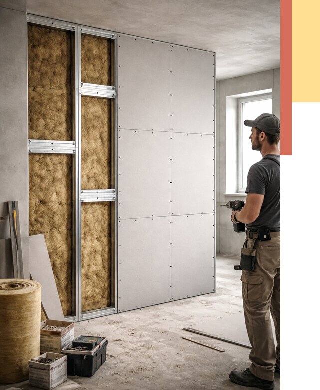 Усиленная перегородка под навеску в Городце от 12957 руб. — монтаж под ключ | ОТДЕЛОЧНИК-Грд