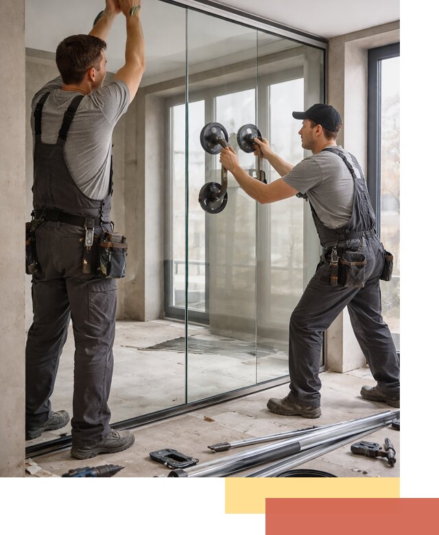 Цельностеклянные перегородки под ключ в Городце