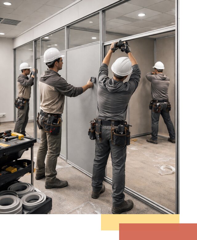 Мобильные офисные перегородки под ключ в Городце