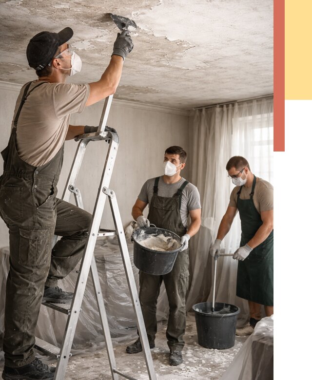 Удаление побелки с потолка в Городце от 2531 руб. быстро и недорого | ОТДЕЛОЧНИК-Грд