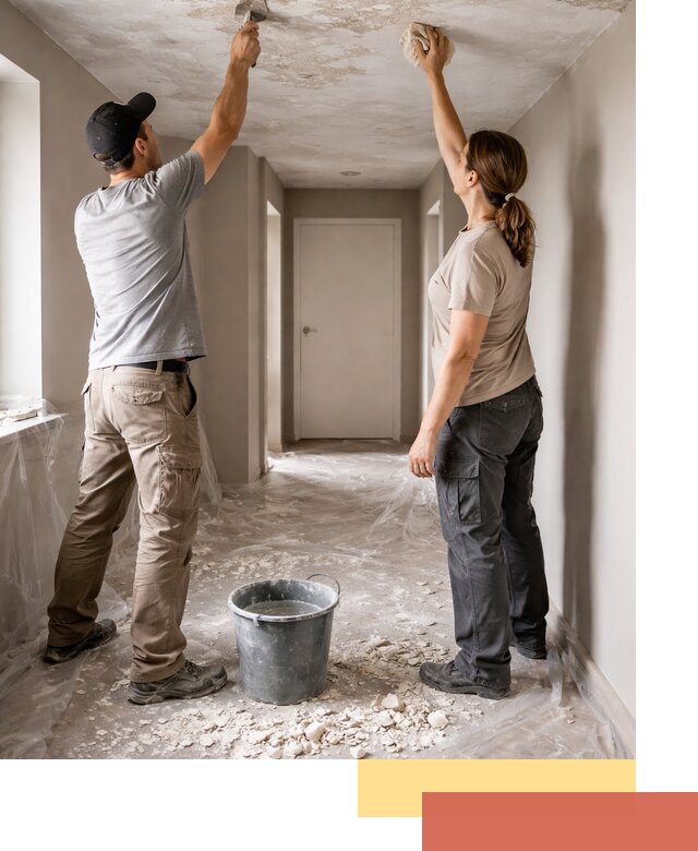 Удаление побелки с потолка в Городце — быстро и аккуратно