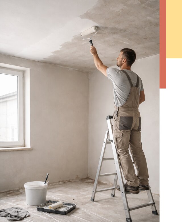 Грунтовка потолка в Городце от 2531 руб. — быстро и недорого | ОТДЕЛОЧНИК-Грд