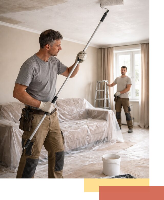 Грунтовка потолка в Городце — подготовка под покраску и отделку