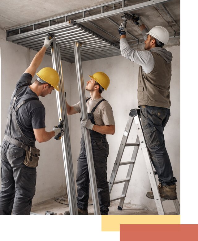 Монтаж реечного потолка под ключ в Городце