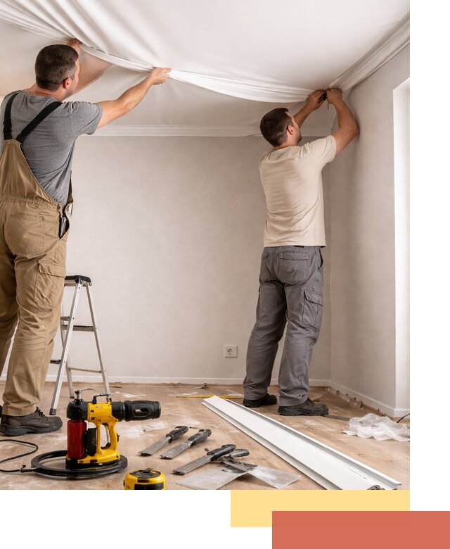 Монтаж ПВХ натяжного потолка в Городце качественно и быстро