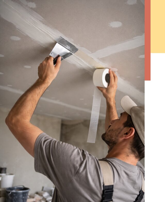 Обработка швов потолка ГКЛ в Городце от 7592 руб. под ключ | ОТДЕЛОЧНИК-Грд