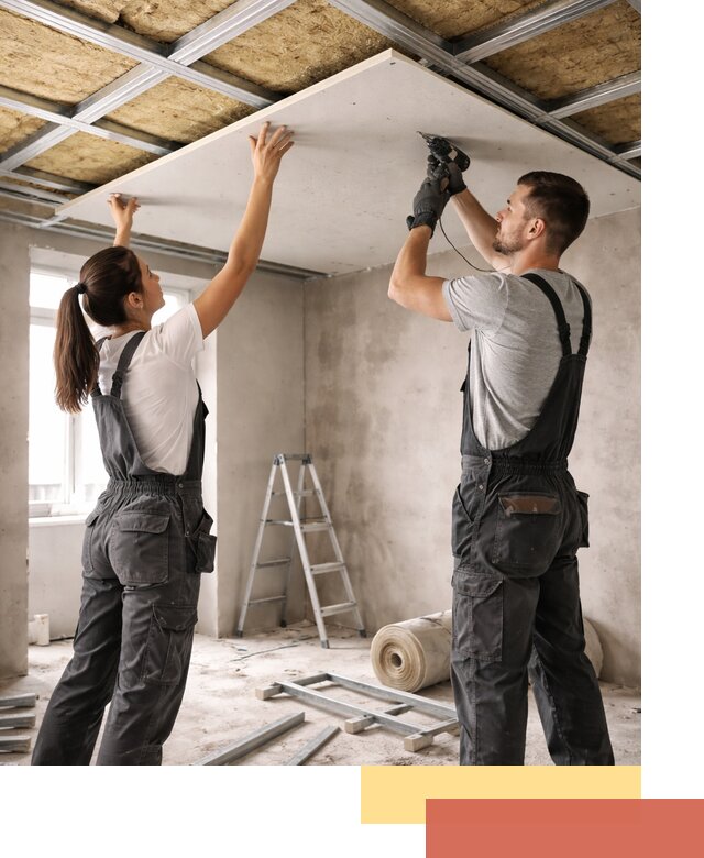 Звукоизоляция потолка из ГКЛ в Городце профессионально и надежно