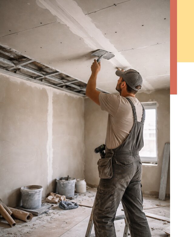 Ремонт потолка из гипсокартона в Городце от 658 руб./м² — быстро и недорого | ОТДЕЛОЧНИК-Грд