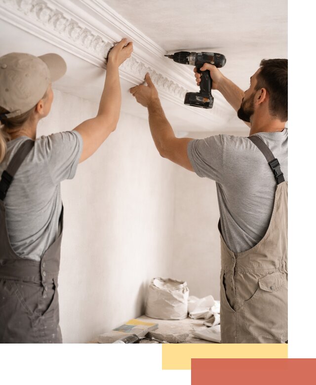 Профессиональный монтаж лепнины на потолок в Городце