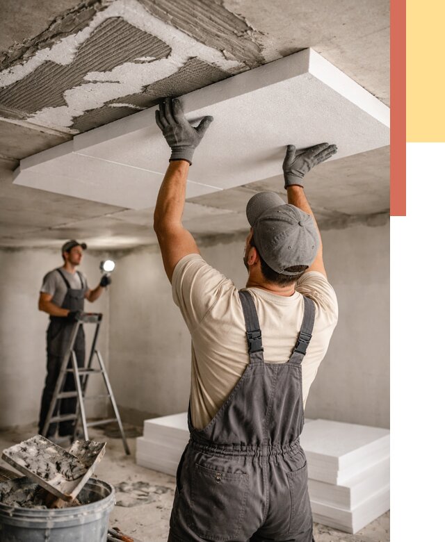 Утепление потолка пенопластом в Городце от 4555 руб/м2 — недорого и быстро | ОТДЕЛОЧНИК-Грд