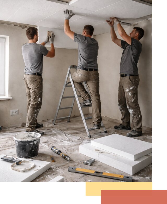 Утепление потолка пенопластом в Городце быстро и качественно